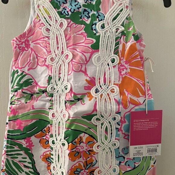Lilly Pulitzer for Target Nosie Posey Floral Shift Dress Girls Size 18M NWT - Picture 3 of 10